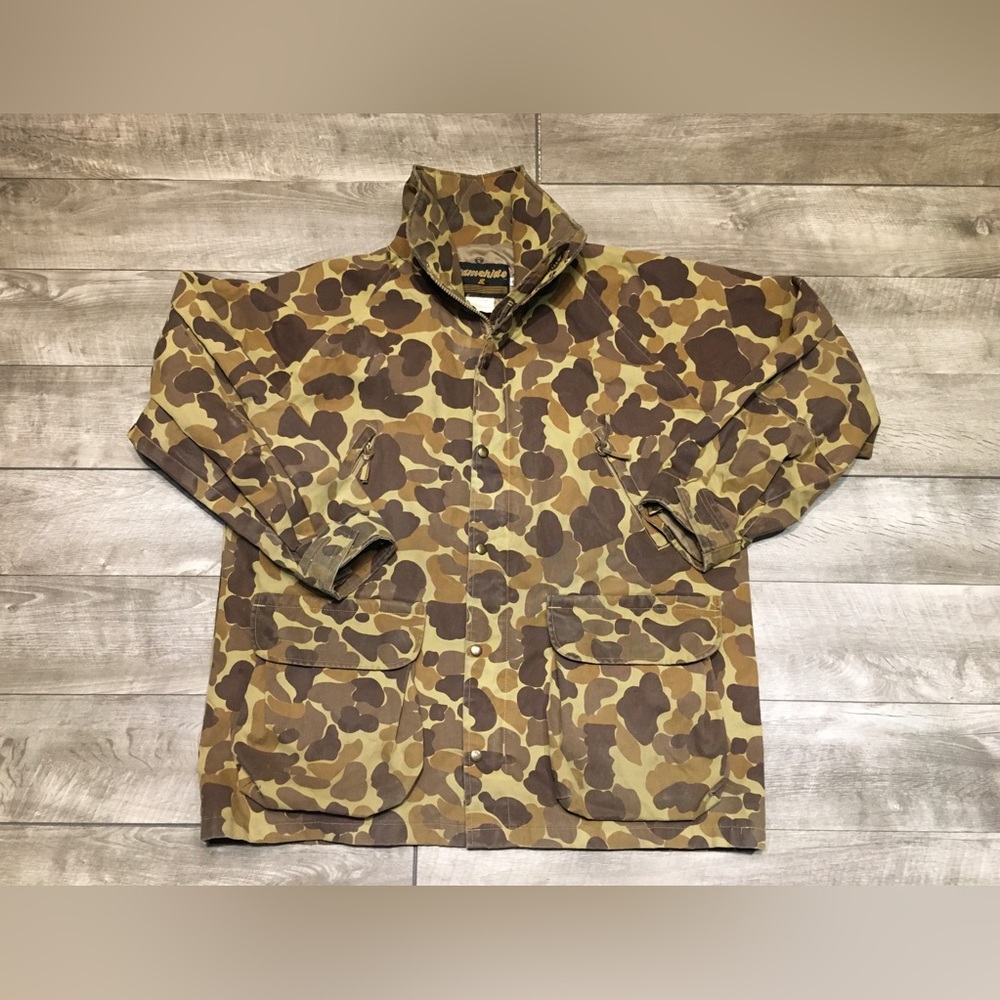 Gamehide Waterproof Coated Jacket Parka Coat Camo Camouflage Men’s Size Large